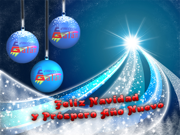 Comercial Galán les desea Feliz Navidad