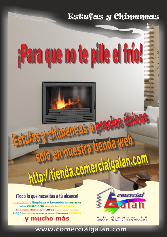 Estufas y chimeneas en nuestra tienda web