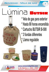 Vela de gas Lúmina by BUTSIR