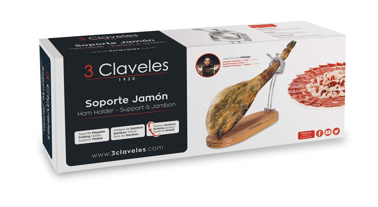 Soporte Jamonero Pleg Cab Girat 1733 3claveles