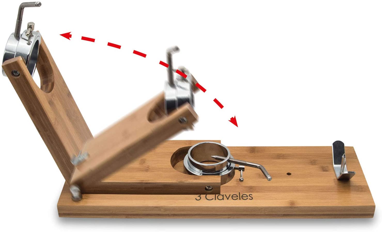 Soporte Jamonero Giratorio Plegable.- 3 Claveles